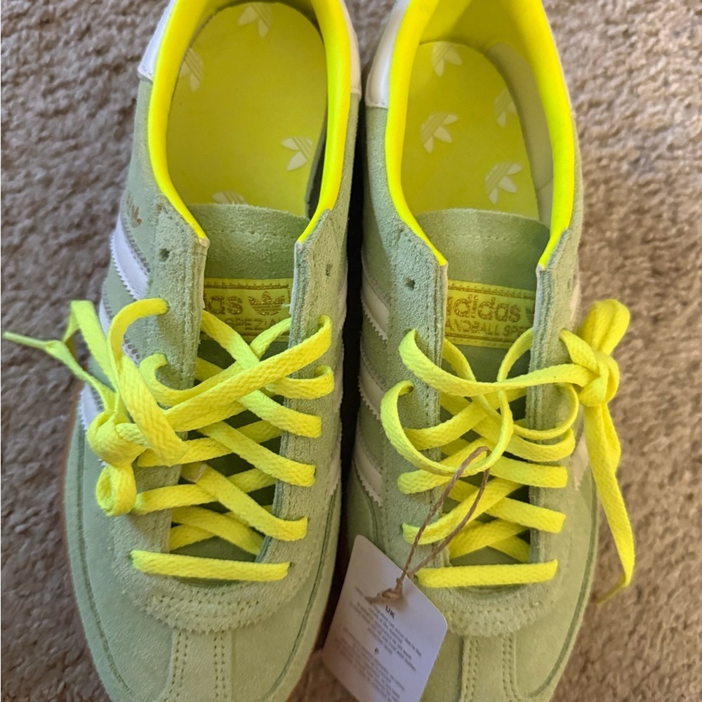 Adidas Neon Yellow and Light Green Sneakers